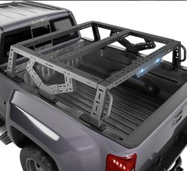 16.73" Overland Truck Bed Racks Systems For Trucks Compatible With Tacoma/Ranger/Gladiator JT | Yzona  SKU:  BedRack-0012
