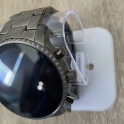 fossil men's grey gen 4 explorist hr stainless steel touchscreen smartwatch 