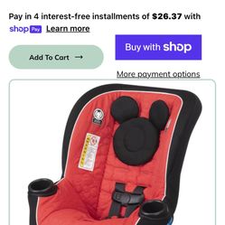 Mickey Mouse Car Seat 