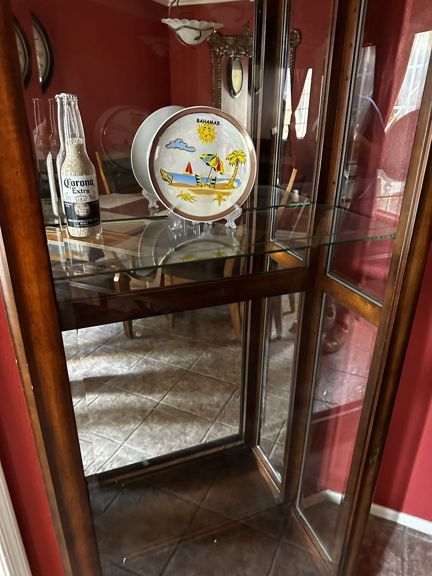 Mahogany Curio Cabinet