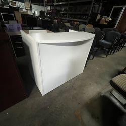 White Reception Desk