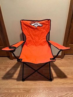 Logo Brands Denver Broncos Polyester Team Color Folding Tailgate Chair