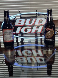 Budweiser Bar Light & X-L Bottles
