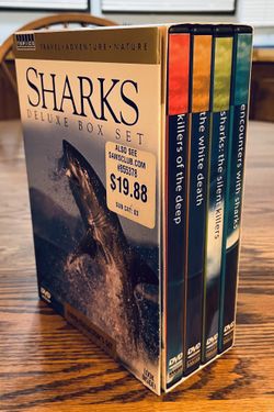 SHARKS Deluxe Box Set (4) DVD Collector's Set for Sale in