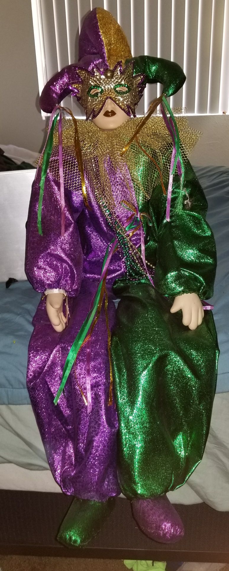 Large Marti Gras Doll. Price negotiable.