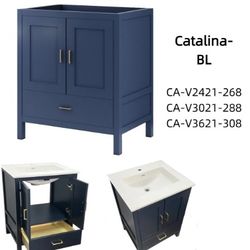 24/30/36 Inch Bathroom Vanity Cabinet-Catalina-BL 7.151