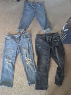 Lot of American Eagle Crop Jeans
