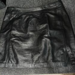Sz 14 Leather Skirt