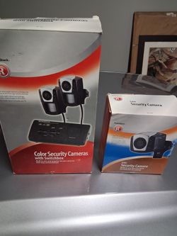 RadioShack Color Security Cameras with Switchbox Set
