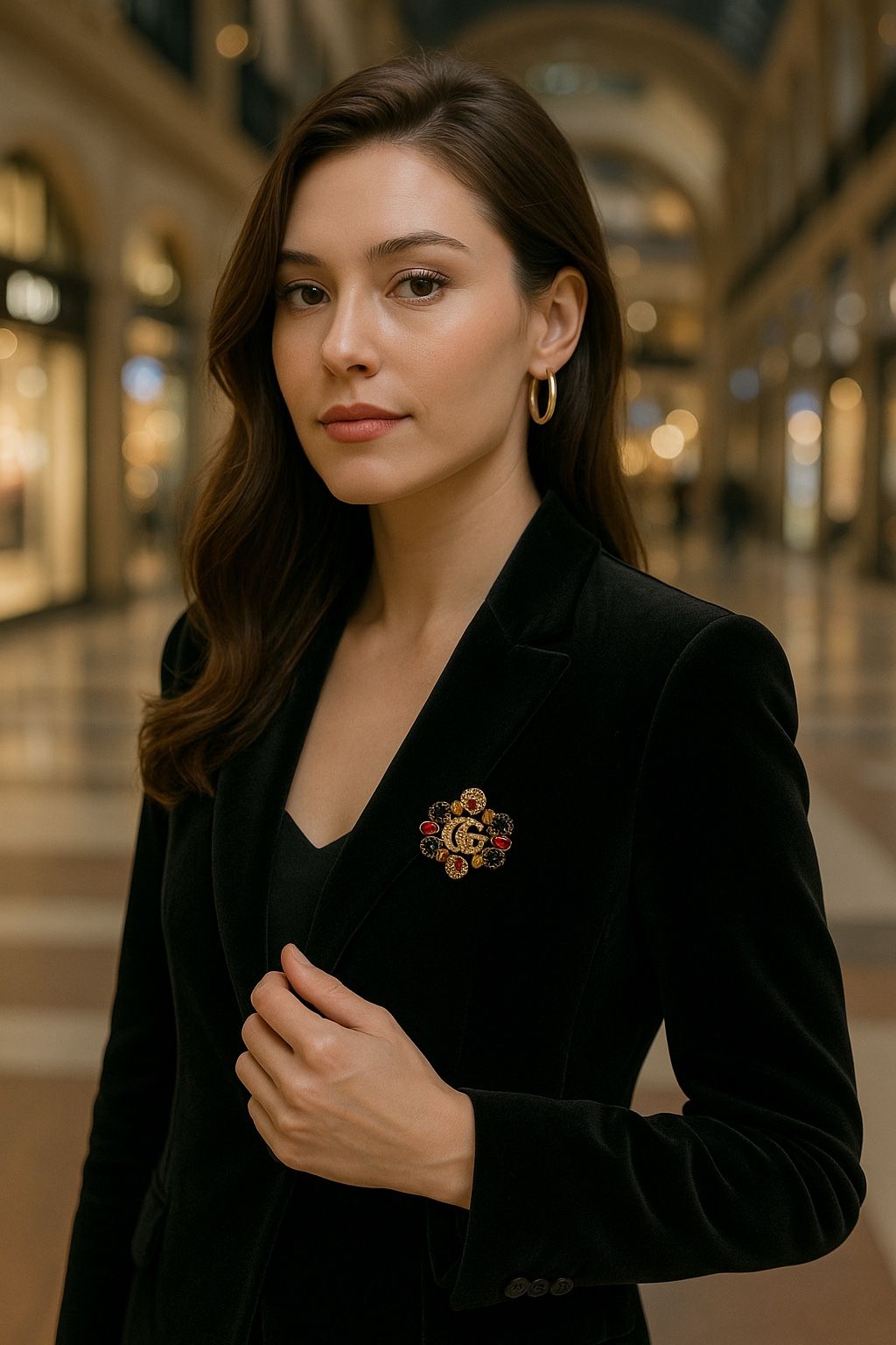 Gucci Brooch with Box