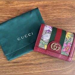 Gucci Supreme Ophidia Card Case Wallet $365 $600 Size: 