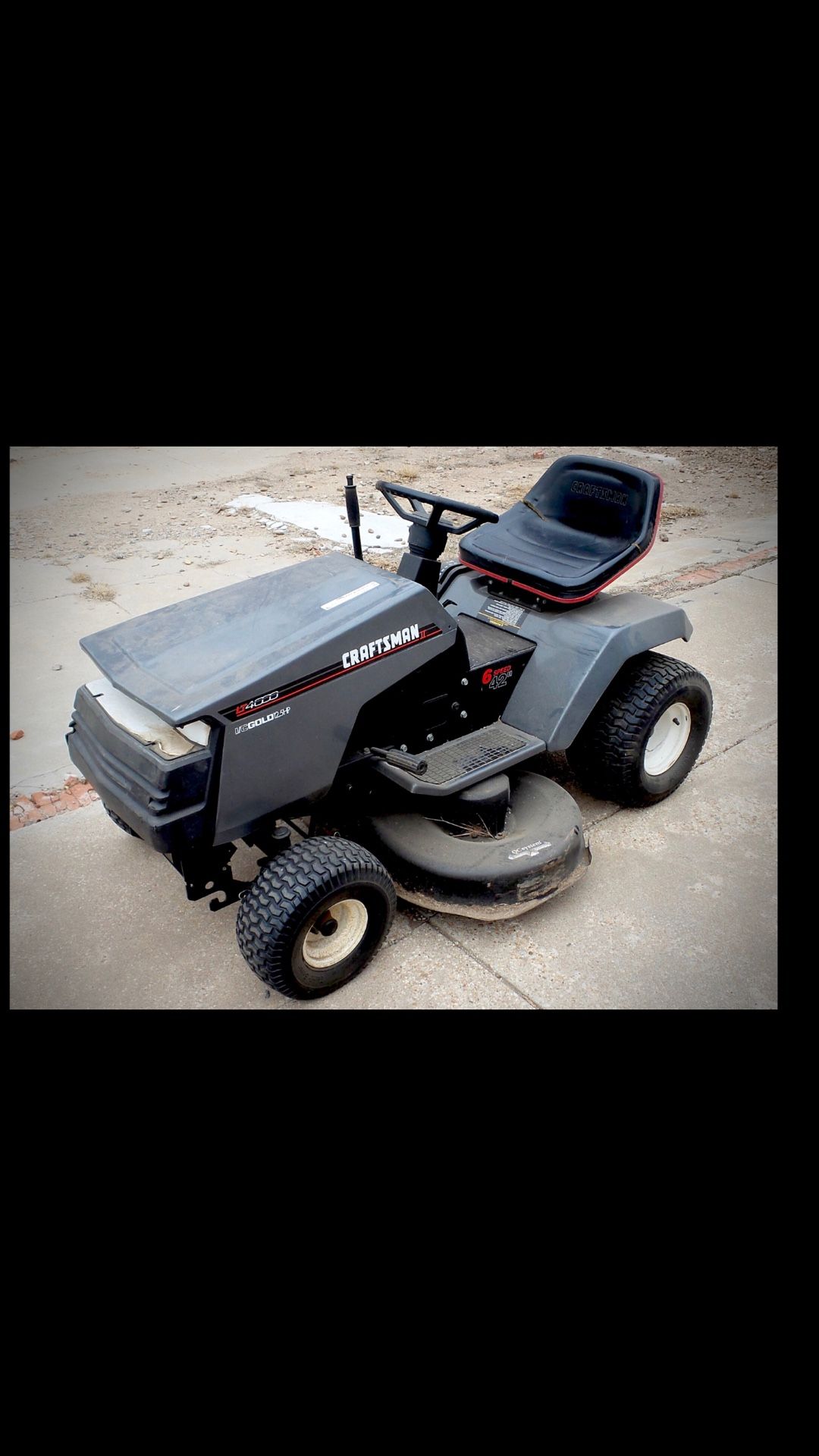 Craftsman LT 4000 riding mower 42 inch cut