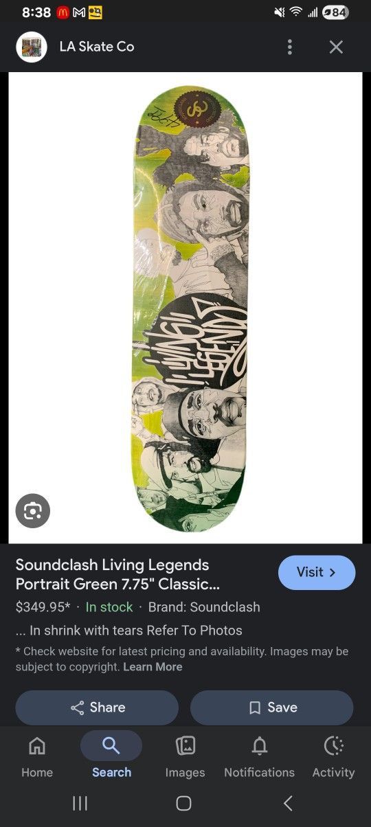 "Living Legends" SKATEBOARD (Limited Edition)