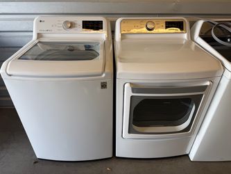 LG~ 📣🔥Top Load Washer and Dryer Set Electric in excellent condition