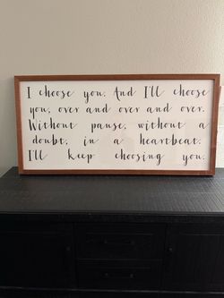 I choose you sign