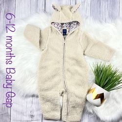 Baby Gap Bunny Ear Sherpa Hoodie One Piece Jacket