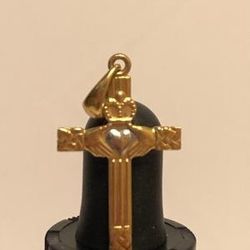 14k Good Celtic Cross Have Original Jeweler Receipt 
