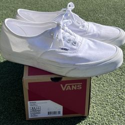 White Authentic  Vans Men’s Size 8.5 Woman Size 10