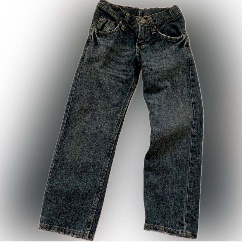 Vintage Y2K Loose Straight Fit Lee Premium Collection Dark Blue Wash Jeans