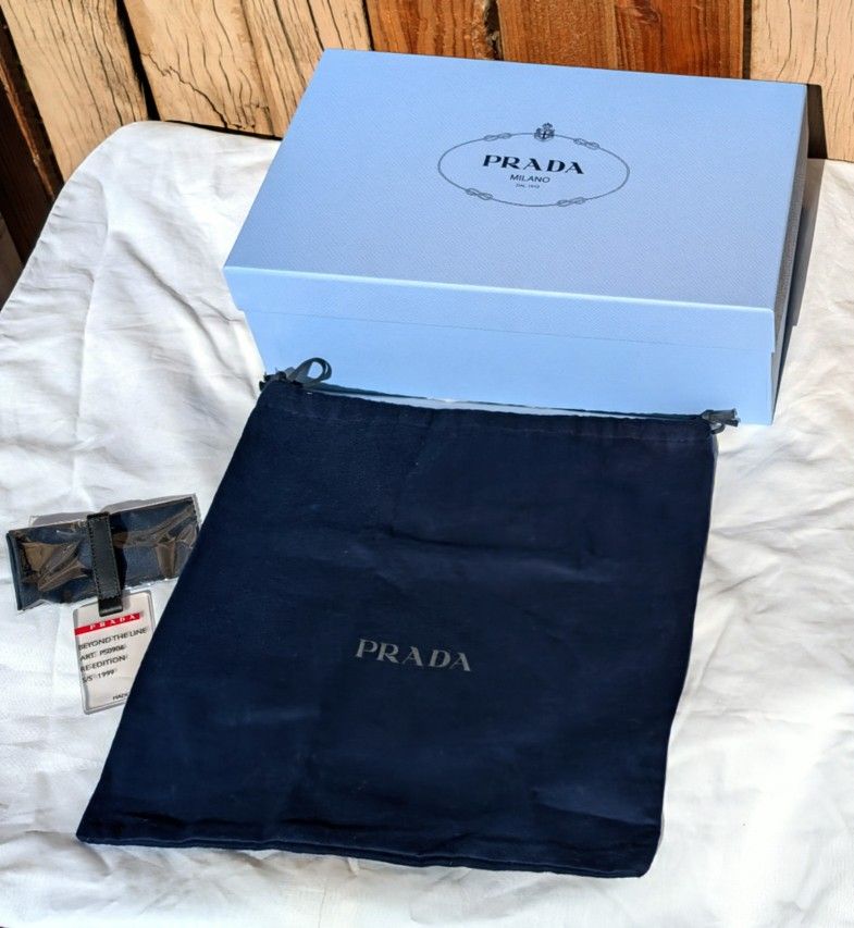 NEW Prada Milano Shoe/Gift Box (13" x 8" x 4.25") & Prada Dust Bag (11.5" x 11.5")