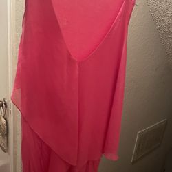 Chiffon and cotton top fixed up to extra-large like new