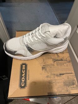 Coach Silver White Chunky Sneakers