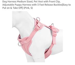 NEW Pink Dog Harness Small-1 available