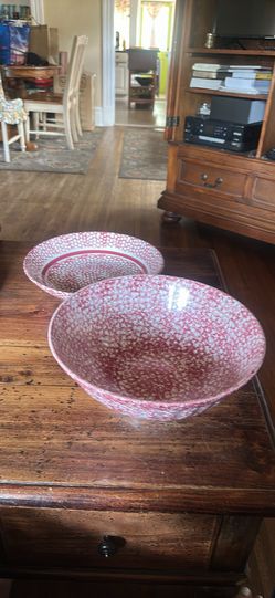 La Primula Roma Inc. Handpainted Italian Serving Bowl and Platter Set