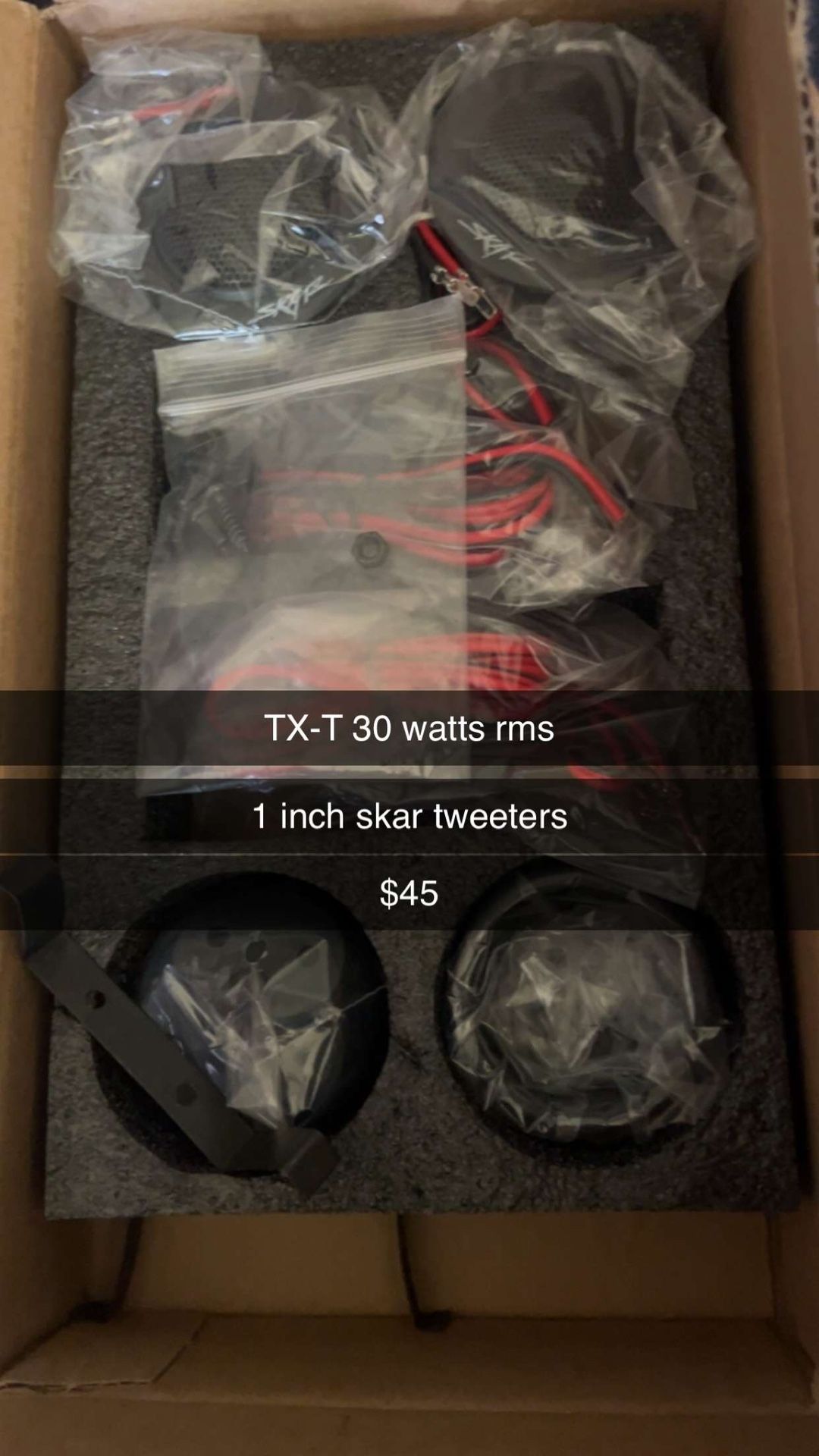 Skar tweeters 1.5 inch 30 watts 
