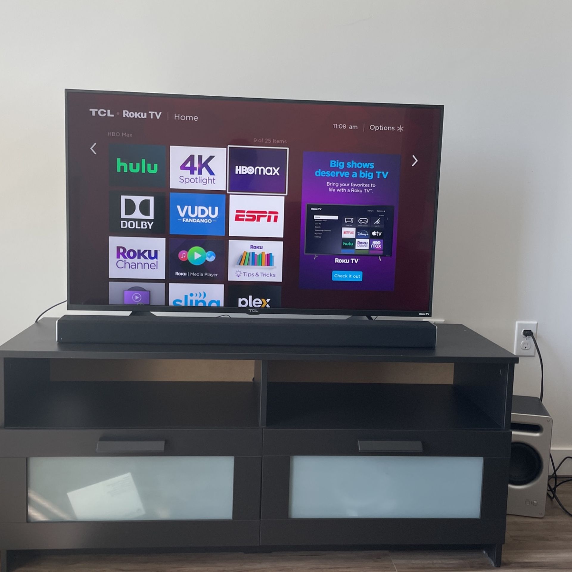 TCL 47 Inch 4K HDR Roku TV