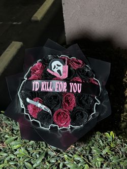 Halloween Spooky Bouquet Artificial Roses 