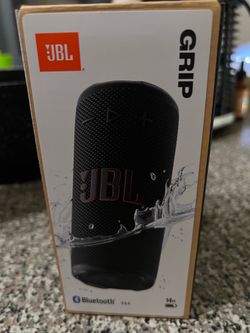 JBL Grip Portable Bluetooth Speaker Black (JBLGRIPBK) – IP68 Waterproof & Dustproof | Bluetooth 5.4 | AI Sound Boost