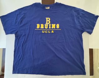 Pre Owned Good  UCLA Bruins  Russel Athletic  T Shirt  Printed  Blue Gold  Men  Size 5XL