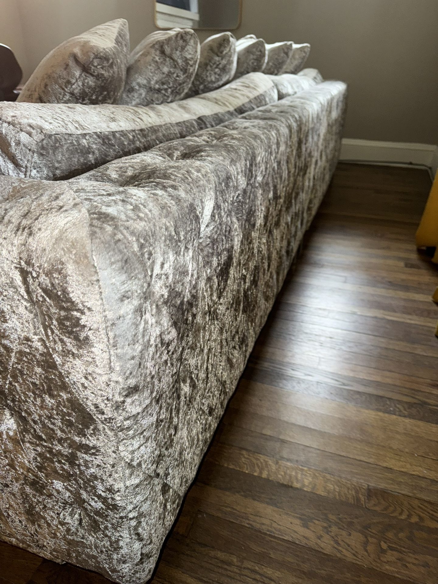 Large Grey Two Piece Sofa