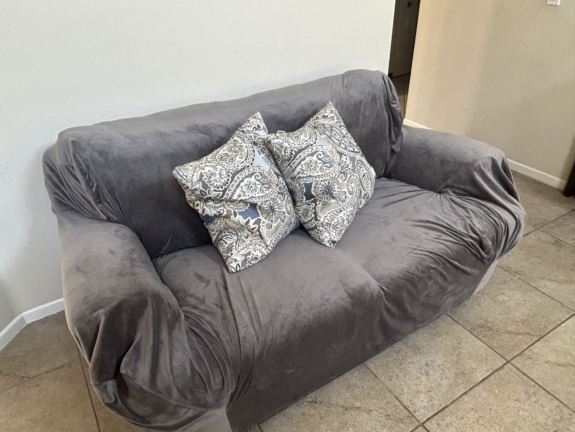 Leather Loveseat