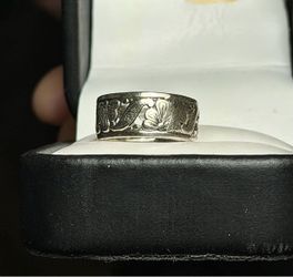 Wow 🤩!! Vintage Uncas Sterling Silver Floral Ring – Size 5 !