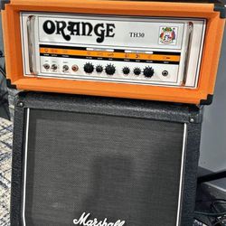 Orange TH30 w/ Marshall cab speakers