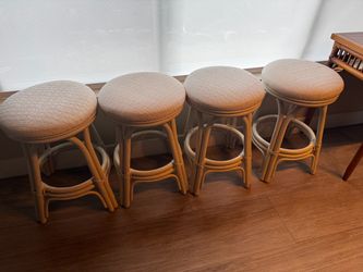White 24 inch Stools (4)