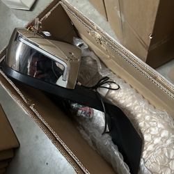Volvo VNL 08-17 LED Chrome Hood Mirror Pair Open Box