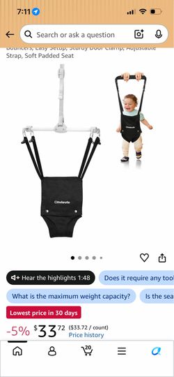 Infant door jumper