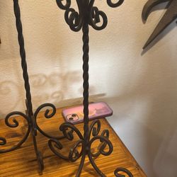 Tall Metal Pillar Candle Holders