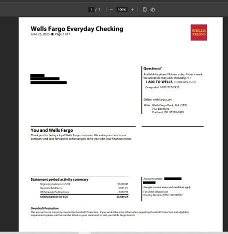 Bank Statement