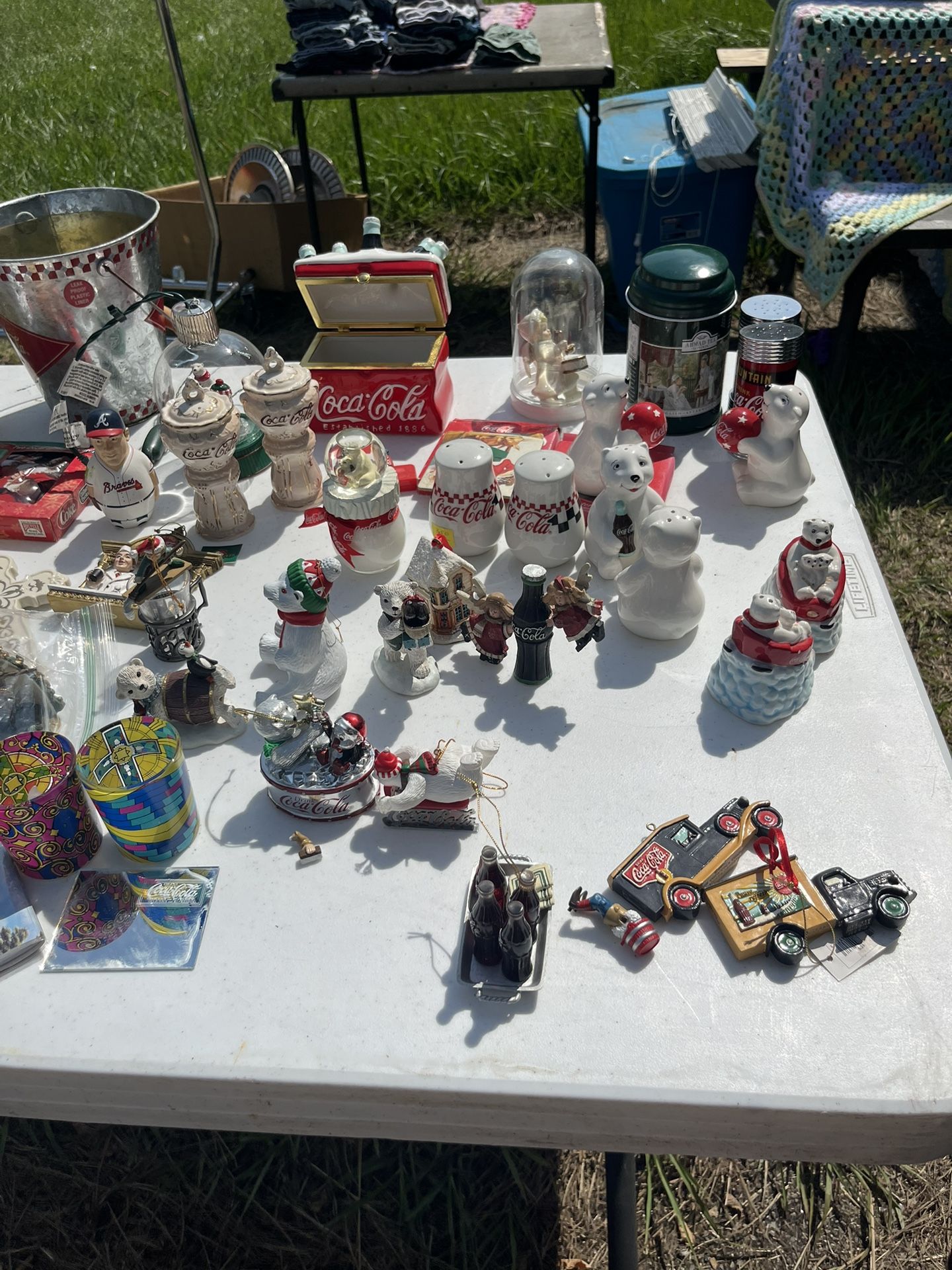 Coca Cola Items And Salt Pepper Shakers