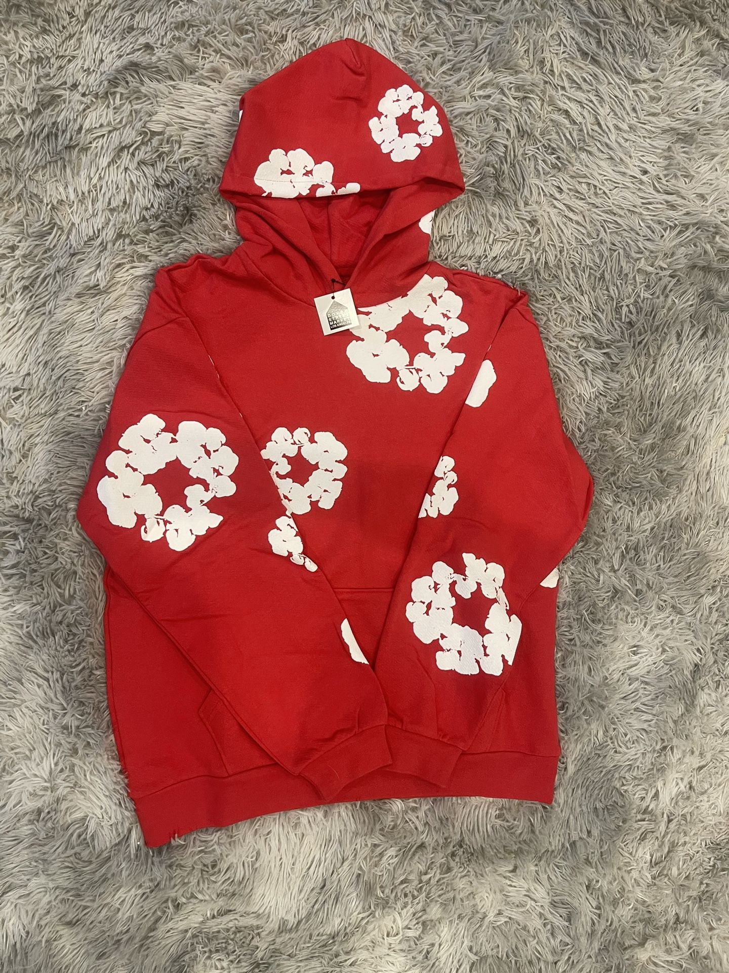 Red Denim Hoodie 