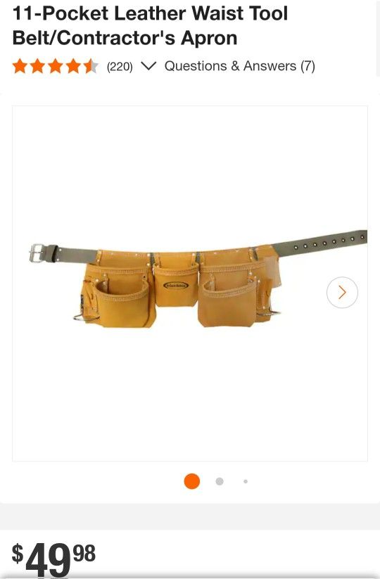 11 Pocket Leather Tool Belt BRAND NEW