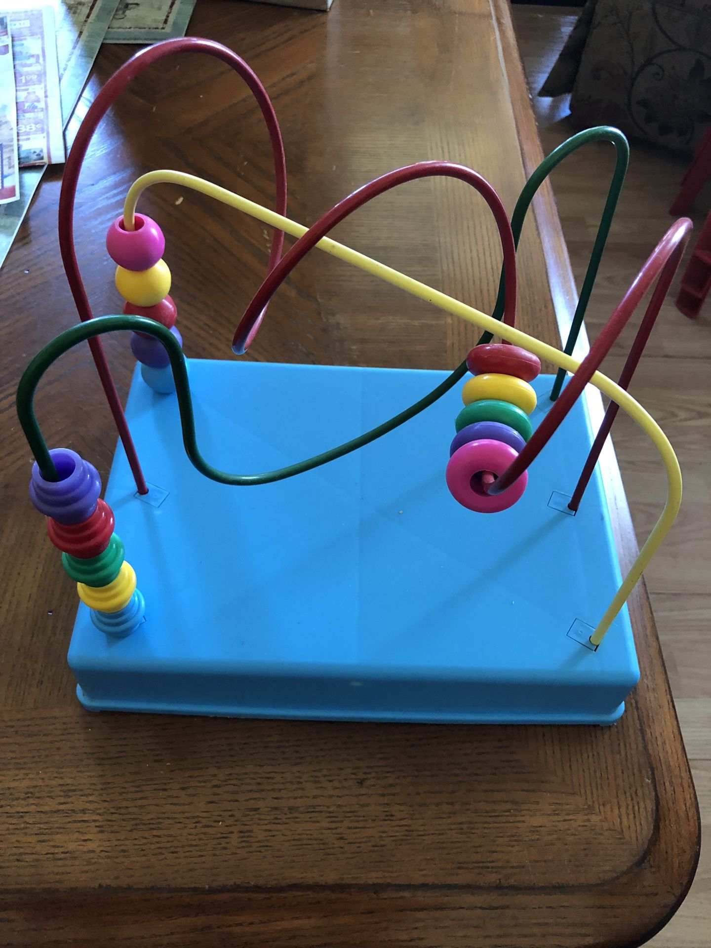 Wire bead maze child toy manipulatives
