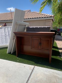 2 wall units, table ,chairs , China cabinet and oak desk