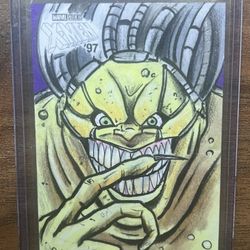 2025 Topps Finest Marvel X-Men ‘97 Mojo Original Sketch Auto #1/1