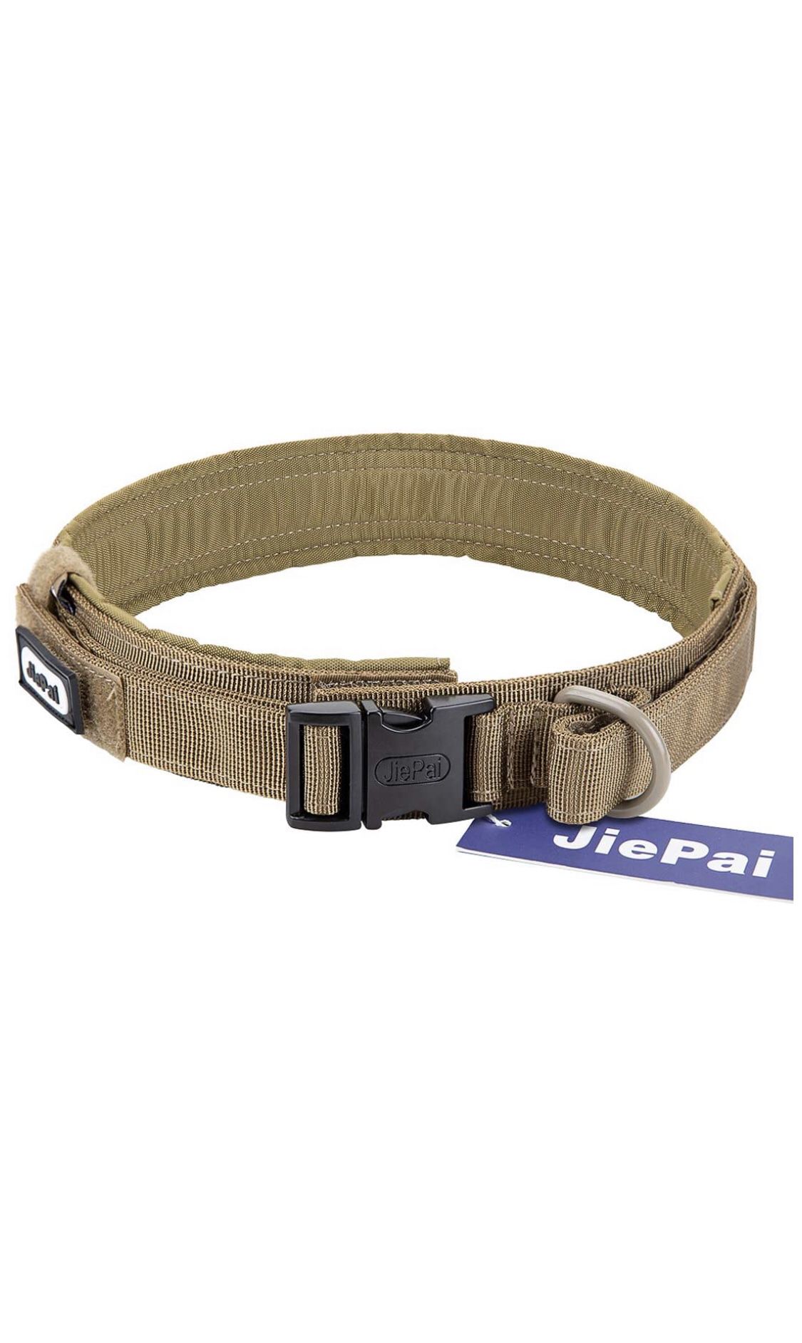 Tactical Dog Collar Military Training Nylon Adjustable Dog Collar with Control Handle for Medium Dogs