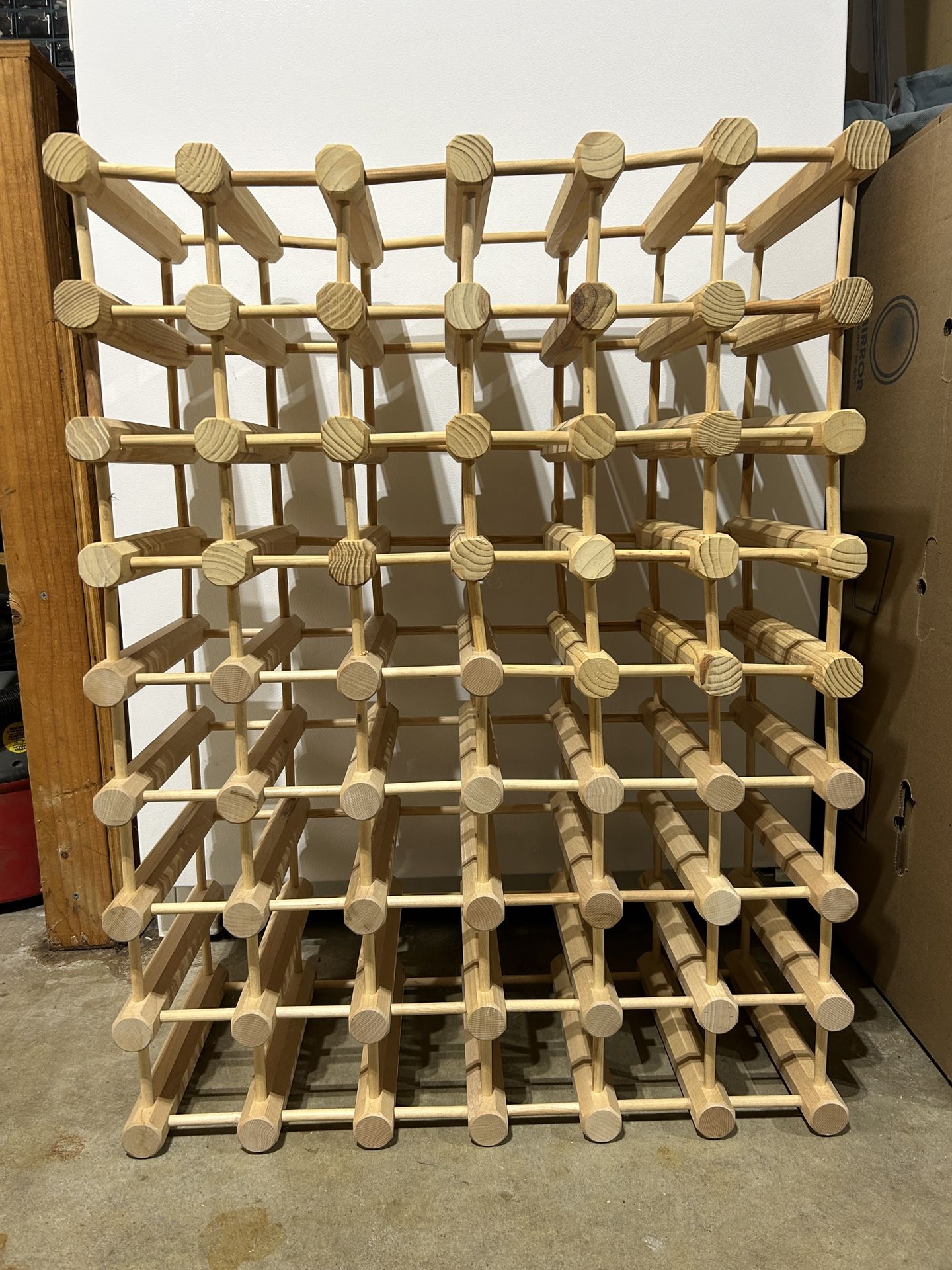 Modular Stackable Wine Rack In Ash Wood